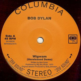 Bob Dylan : Wigwam (7", RSD, Single)