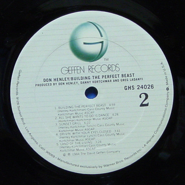 Don Henley : Building The Perfect Beast (LP, Album, Club, Car)