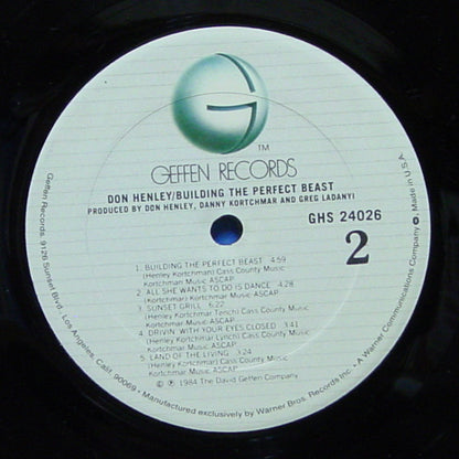 Don Henley : Building The Perfect Beast (LP, Album, Club, Car)