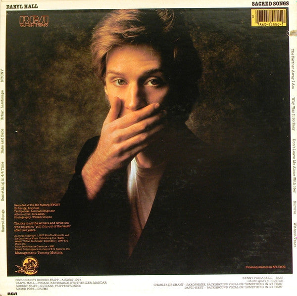 Daryl Hall : Sacred Songs (LP, Album, RE)