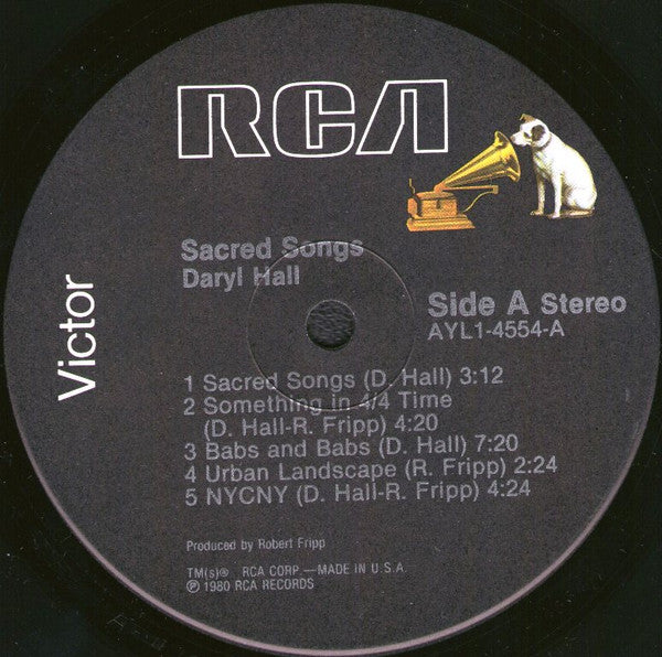 Daryl Hall : Sacred Songs (LP, Album, RE)