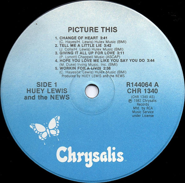 Huey Lewis And The News* : Picture This (LP, Album, Club, RCA)