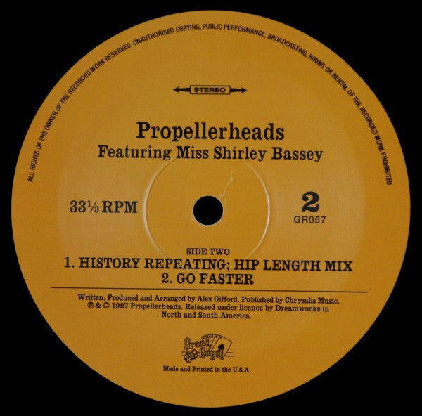 Propellerheads Featuring Miss Shirley Bassey* : History Repeating (12")