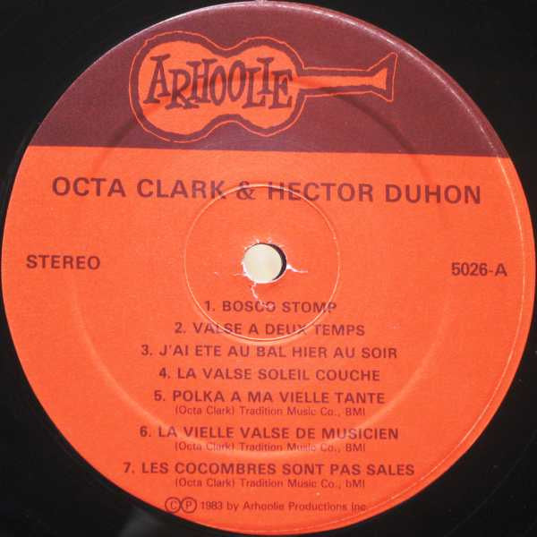 Octa Clark & Hector Duhon : Old Time Cajun Music (LP, Album)