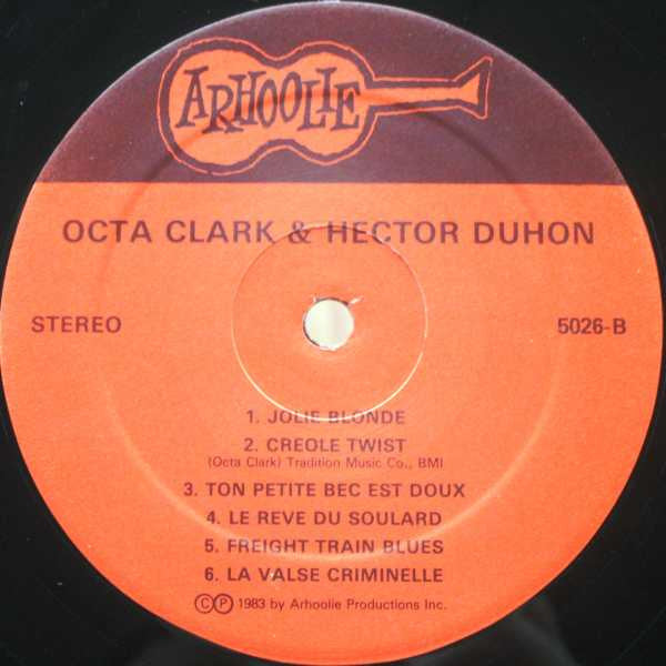 Octa Clark & Hector Duhon : Old Time Cajun Music (LP, Album)