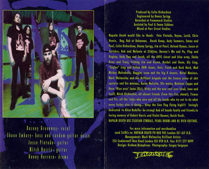 Napalm Death : Diatribes (Cass, Album)