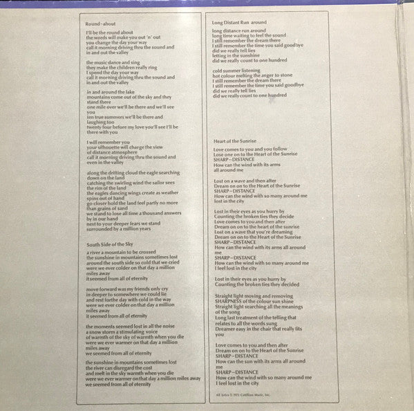 Yes : Fragile (LP, Album, Club, Gat)