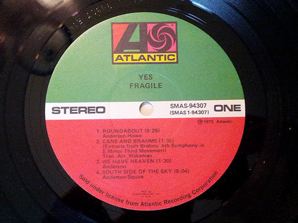 Yes : Fragile (LP, Album, Club, Gat)