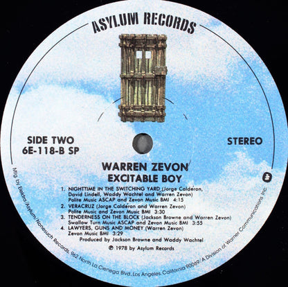 Warren Zevon : Excitable Boy (LP, Album, SP )