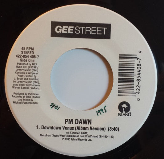 P.M. Dawn : Downtown Venus / She Dreams Persistent Maybes (7", Single)