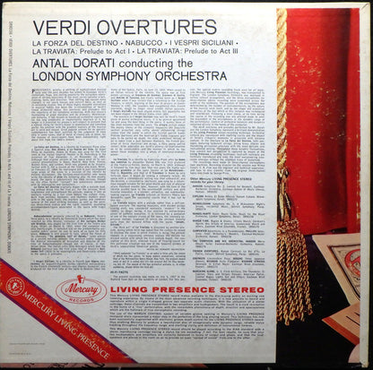 Verdi*, London Symphony Orchestra, Antal Dorati : Verdi Overtures (LP, Album)