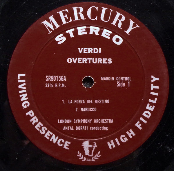 Verdi*, London Symphony Orchestra, Antal Dorati : Verdi Overtures (LP, Album)