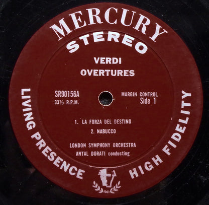 Verdi*, London Symphony Orchestra, Antal Dorati : Verdi Overtures (LP, Album)