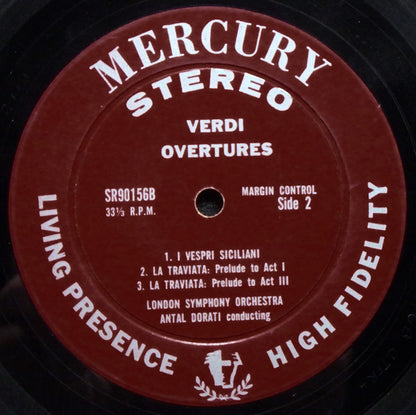 Verdi*, London Symphony Orchestra, Antal Dorati : Verdi Overtures (LP, Album)