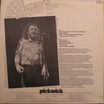 Joe Cocker : Joe Cocker's Greatest Hits Vol. 1 (LP, Comp)