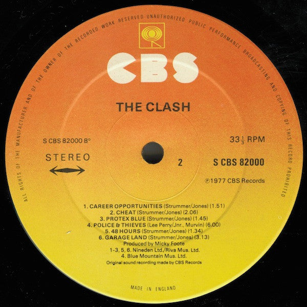 The Clash : The Clash (LP, Album, RE)