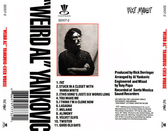 "Weird Al" Yankovic : Even Worse (CD, RE, RP)
