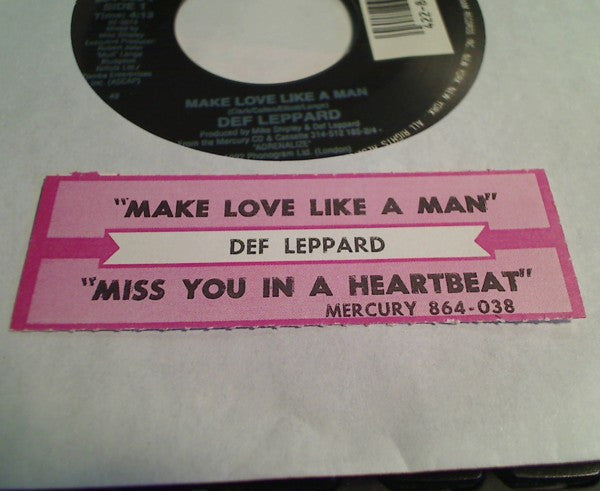 Def Leppard : Make Love Like A Man (7", Single)