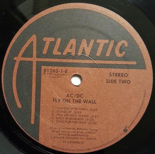 AC/DC : Fly On The Wall (LP, Album, Spe)