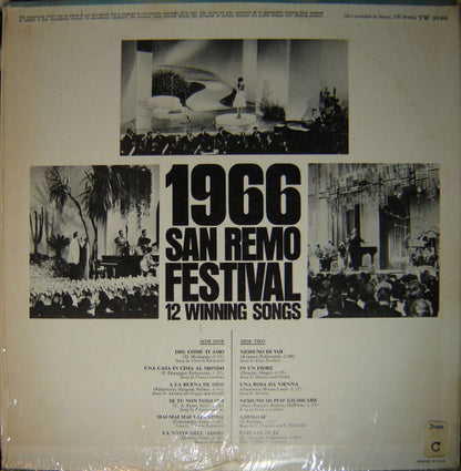 Various : San Remo Festival 1966: 12 Winning Songs (LP, Comp, Mono)