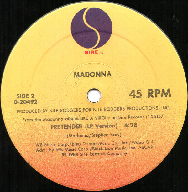 Madonna : Papa Don't Preach (12", Maxi, Spe)