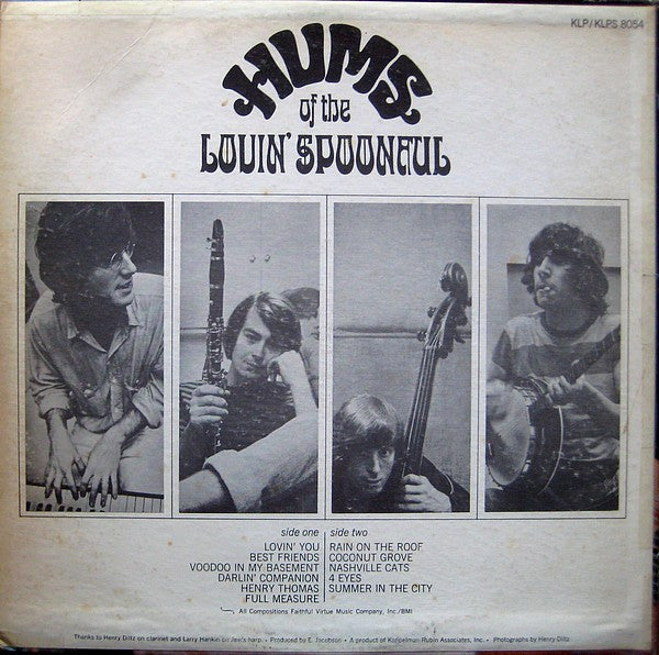 The Lovin' Spoonful : Hums Of The Lovin' Spoonful (LP, Album, Mono, MGM)
