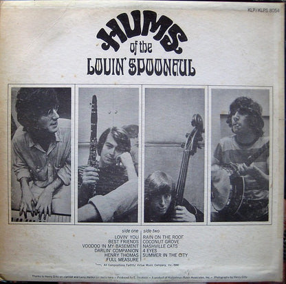 The Lovin' Spoonful : Hums Of The Lovin' Spoonful (LP, Album, Mono, MGM)
