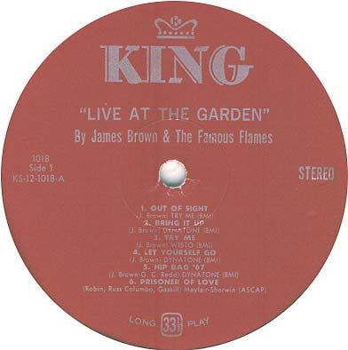 James Brown : Live At The Garden (LP, Album, Mar)