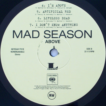 Mad Season : Above (2xLP, Album, RE, RM)