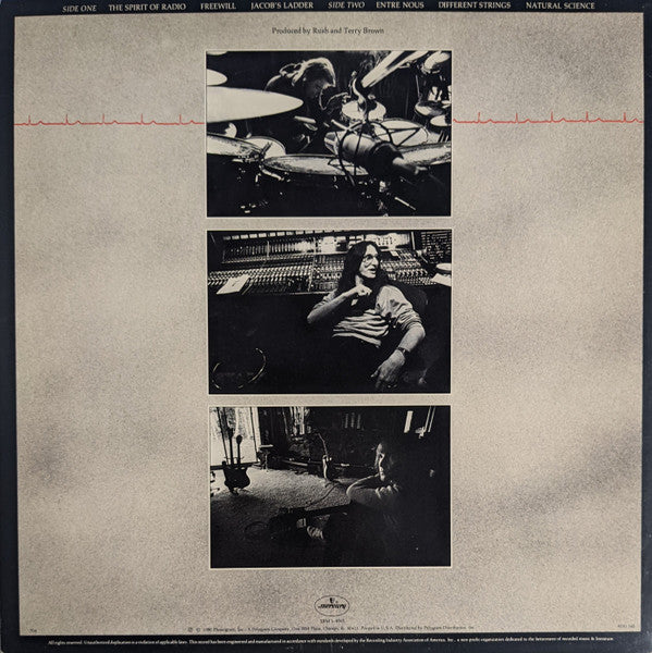 Rush : Permanent Waves (LP, Album, Ter)