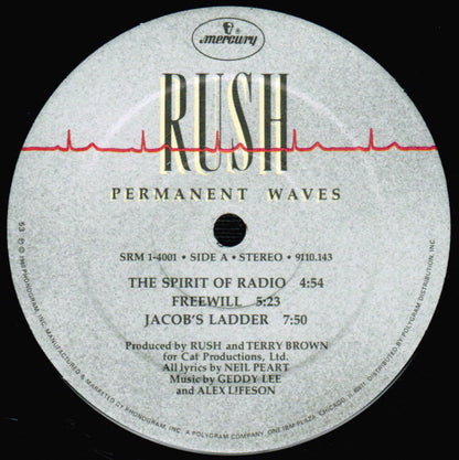 Rush : Permanent Waves (LP, Album, 53 )