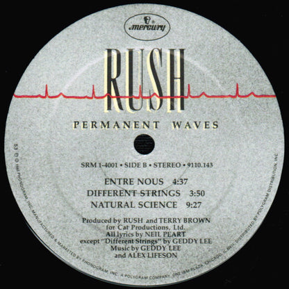 Rush : Permanent Waves (LP, Album, 53 )