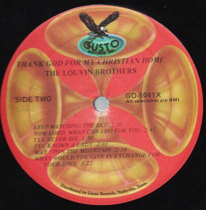 The Louvin Brothers : Thank God For My Christian Home (LP, Album, RE)