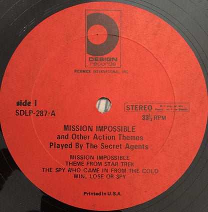 The Secret Agents : Mission: Impossible & Other Action Themes (LP)