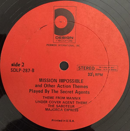 The Secret Agents : Mission: Impossible & Other Action Themes (LP)