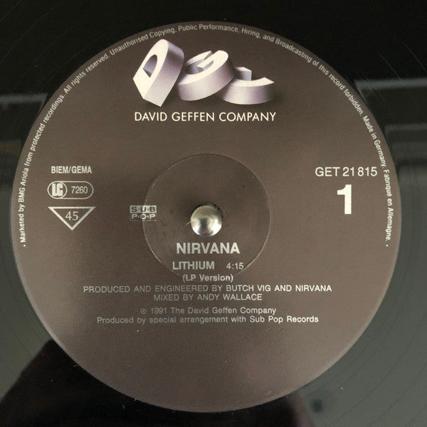 Nirvana : Lithium (12", Maxi)