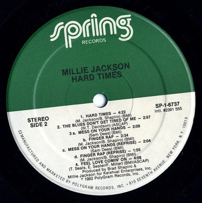 Millie Jackson : Hard Times (LP, Album, 53 )