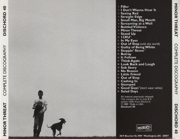 Minor Threat : Complete Discography (CD, Comp, RE, RM, Yel)