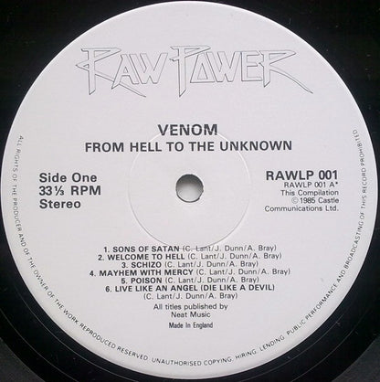 Venom (8) : From Hell To The Unknown... (2xLP, Comp)