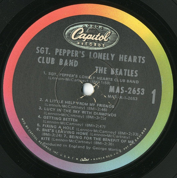 The Beatles : Sgt. Pepper's Lonely Hearts Club Band (LP, Album, Mono, Jac)
