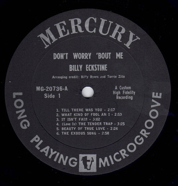 Billy Eckstine : Don't Worry 'Bout Me (LP, Album, Mono)