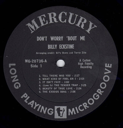 Billy Eckstine : Don't Worry 'Bout Me (LP, Album, Mono)