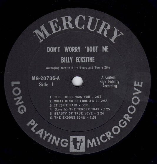 Billy Eckstine : Don't Worry 'Bout Me (LP, Album, Mono)