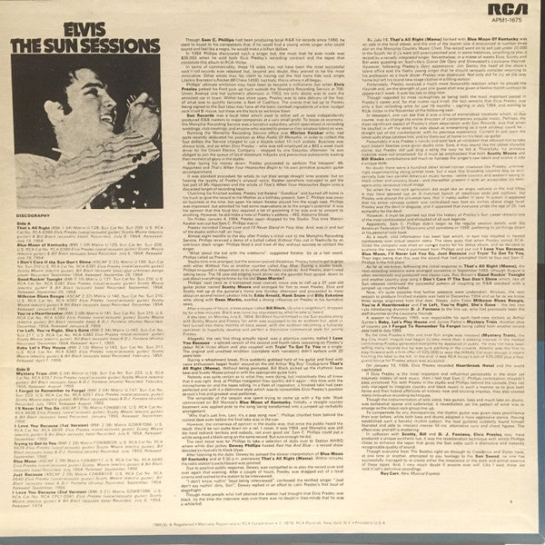 Elvis* : The Sun Sessions (LP, Comp, Mono, RE)
