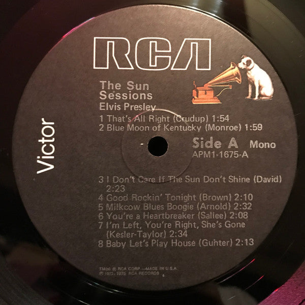 Elvis* : The Sun Sessions (LP, Comp, Mono, RE)