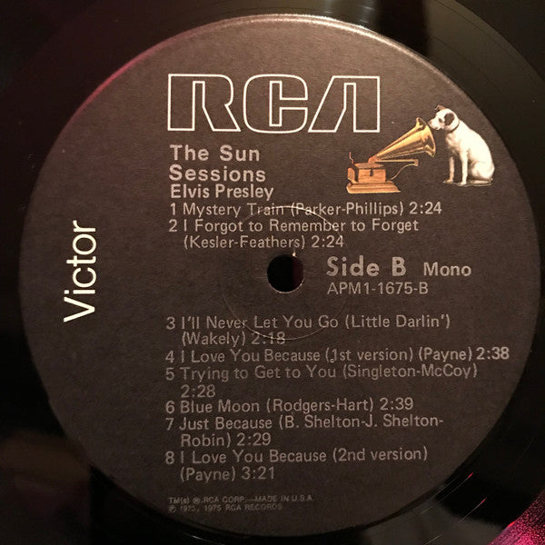 Elvis* : The Sun Sessions (LP, Comp, Mono, RE)