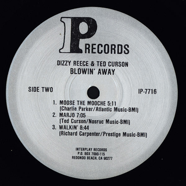 Dizzy Reece & Ted Curson : Blowin' Away (LP, Album)