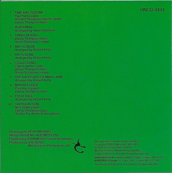 Nick Drake : Five Leaves Left (CD, Album, RE)