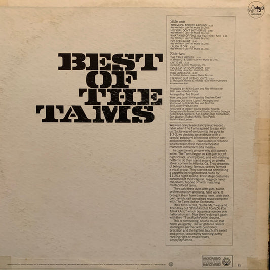 The Tams : Best Of The Tams (LP, Album)