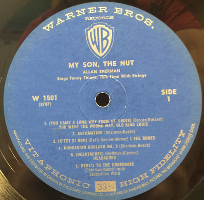 Allan Sherman : My Son, The Nut (LP, Mono)